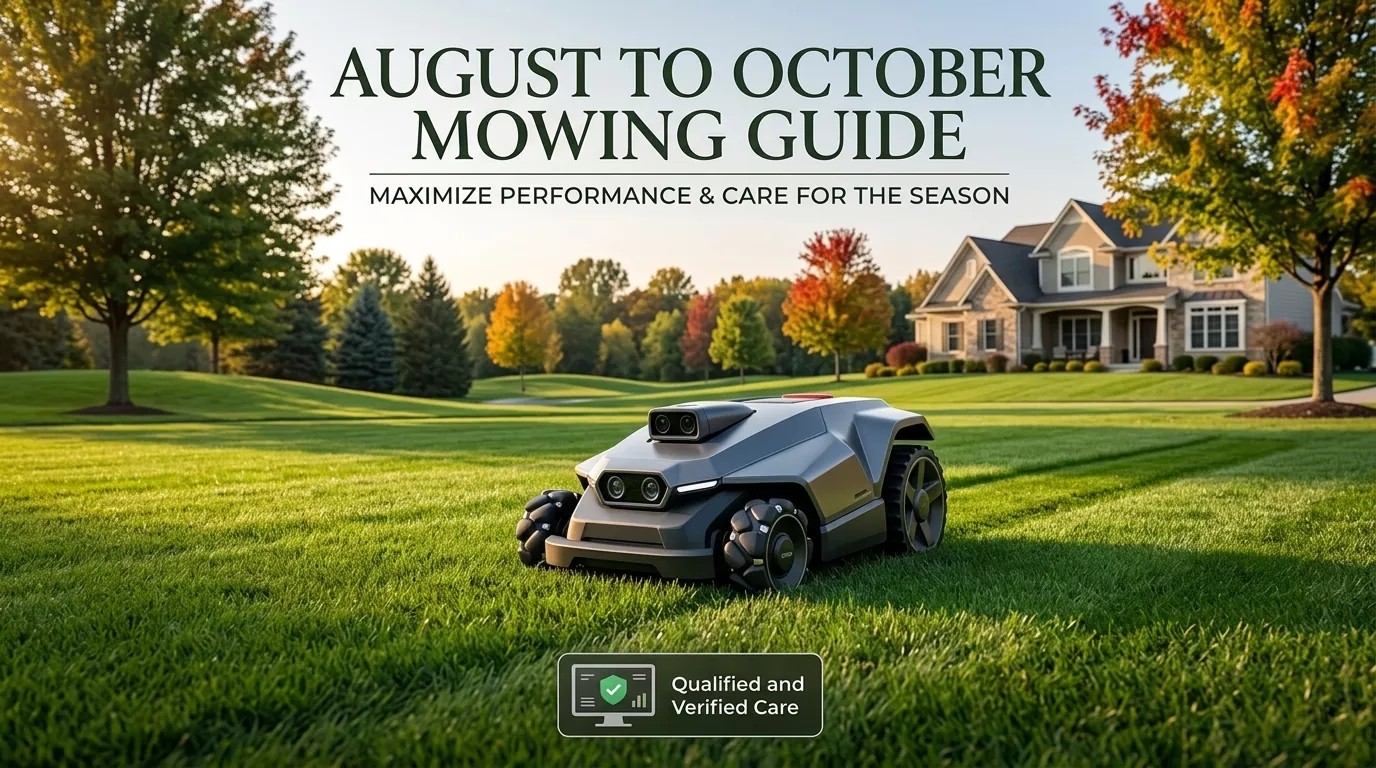 Robot Mower Guide: How to Mow Your Lawn in August, September & October